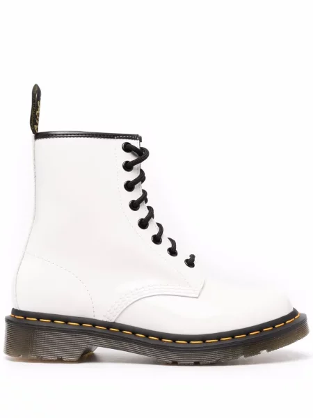 Μποτάκια Dr. Martens με κορδόνια με δαντέλα λευκό