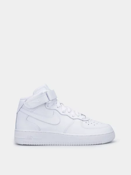 Дитячі Кеди високі NIKE Air Force 1 Mid LE шкіра/штучна шкіра білий