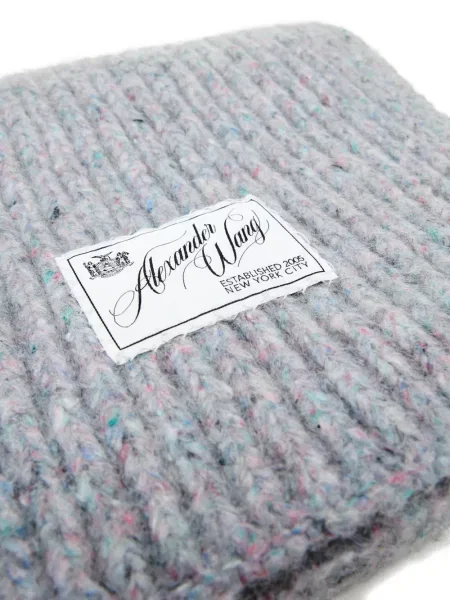 Fular Alexander Wang tricotate gri