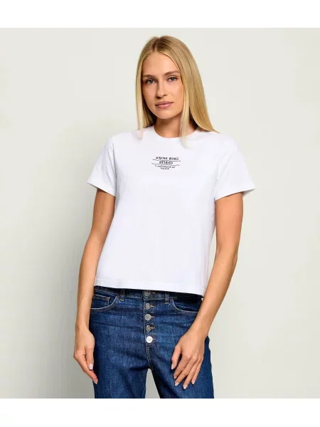 Anine Bing Tricou Shelley alb
