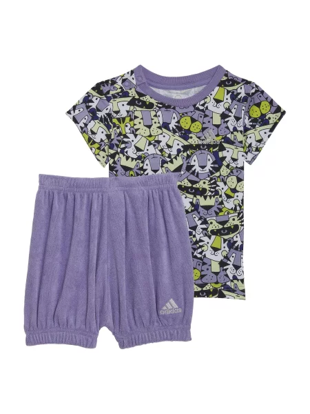 Komplet dresowy dziecięcy Adidas żółty