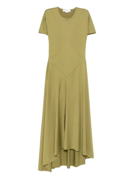 Rochie midi Victoria Beckham până la genunchi de costum verde