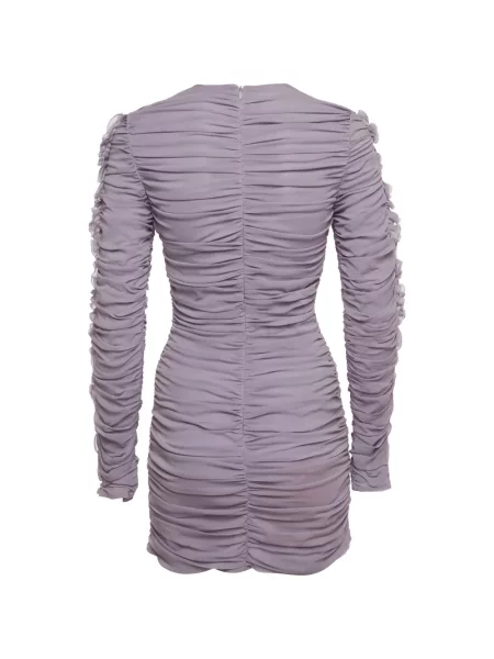 Lung rochie mini Magda Butrym cu volane violet