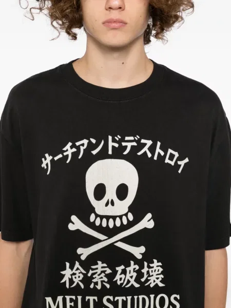Tricou Melt cu imagine albastru