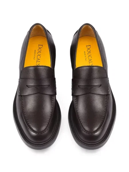 Pantofi loafer Doucal's din piele maro