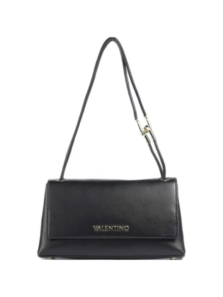 Torba na ramię z detal z logo Valentino Bags czarna