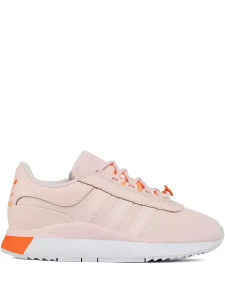 Top Adidas alergare cu decolteu în V alb