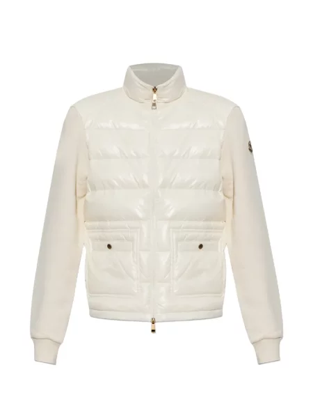 Matlasat geacă Moncler alb