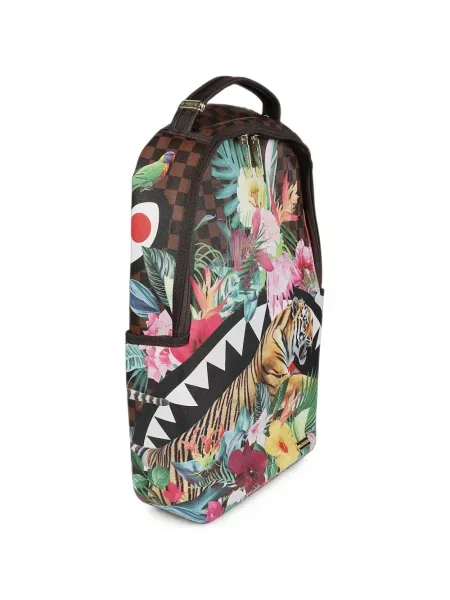 Rucsac Sprayground cu model floral cu imagine maro