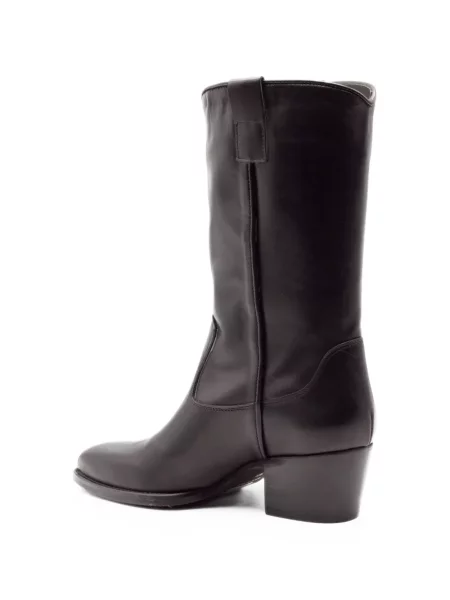 Botine Julie Dee din dantelă negru