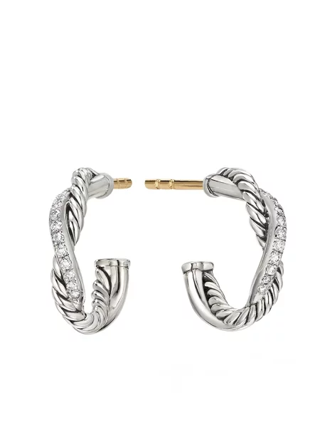 Cercei David Yurman argintiu