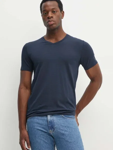 Тениска Lindbergh с изчистен дизайн тъмносиньо