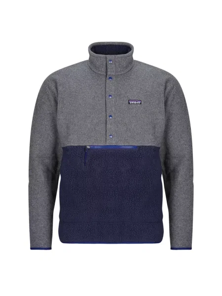 Retro cvaknutí bunda Patagonia tmavě modrá