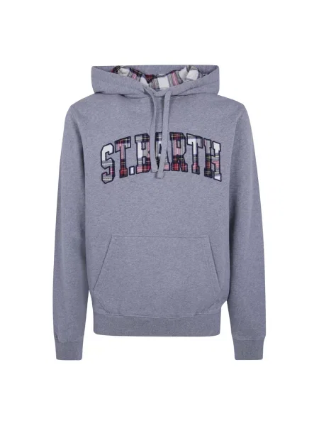 Bluza z kapturem Mc2 Saint Barth polarowa z kapturem szara