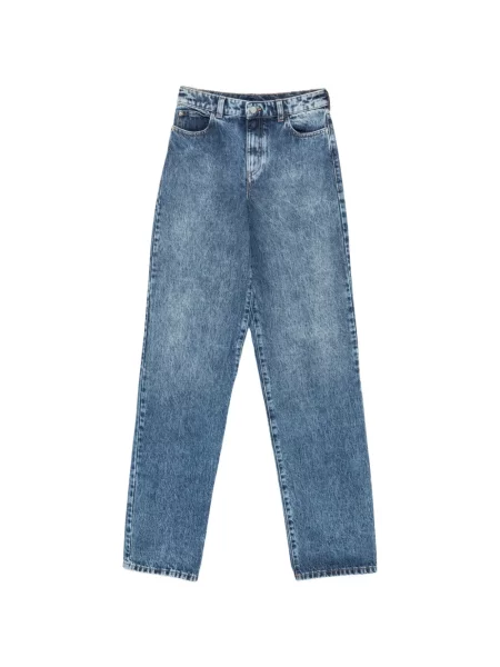 Blugi drepți Emporio Armani albastru