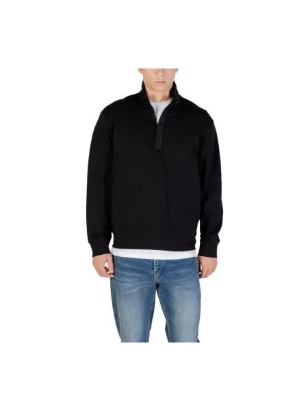 Bluza ze stójką model ‘FELPA’ Armani Exchange czarna