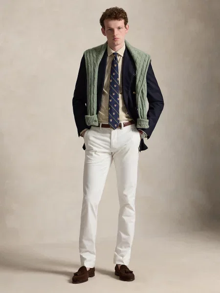 Polo Ralph Lauren Chino nohavice BEDFORD' biela