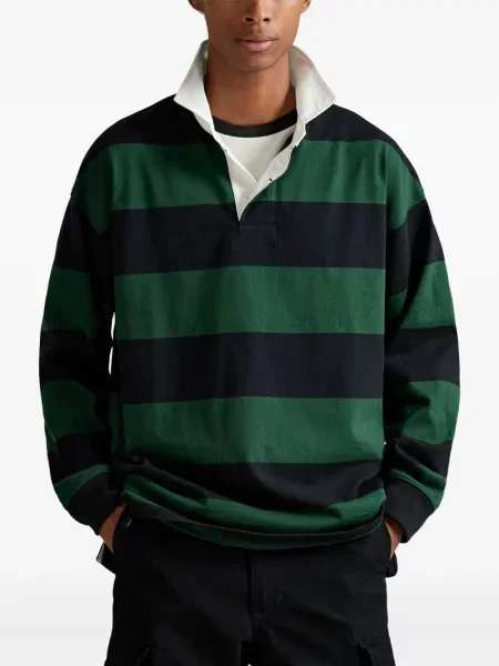 Șapcă Polo Ralph Lauren de mătase cu broderie cu dungi negru