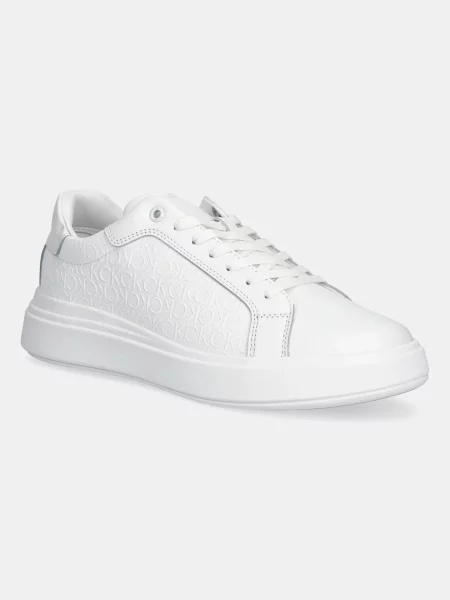 Superge Calvin Klein CHUNKY LOW TOP LACE UP MONO bela