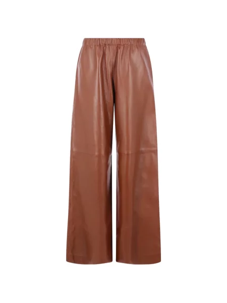 Pantaloni Dusan din piele maro