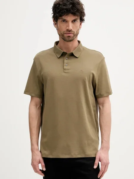 Tricou polo Calvin Klein clasic verde