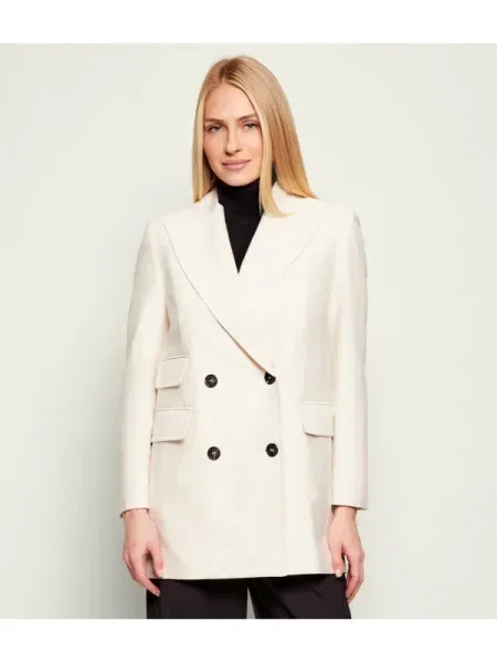 MAX&Co. Sacou MCOREFOLO | Relaxed fit cu adaos de lână bej