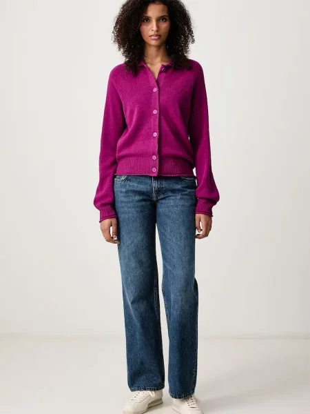 Lacoste kardigan z wełny merino