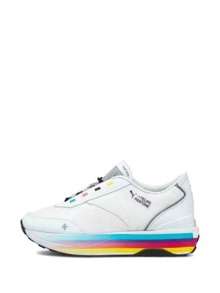 Pruhované tenisky Puma Rider bílé