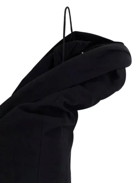 Rochie midi Róhe asimetrică drapată negru