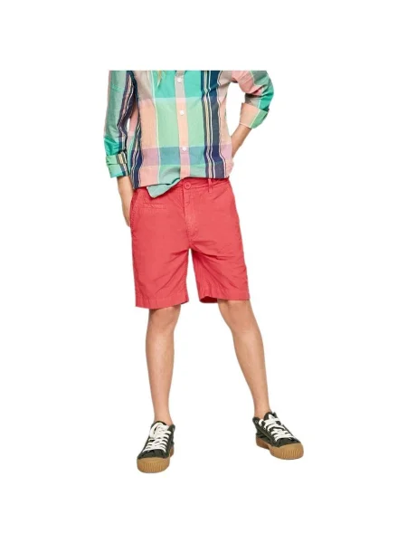 Gyerek farmer rövidnadrág Pepe Jeans piros