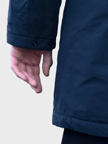 Куртка Stone Island из твилла с камнями синяя