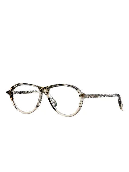 Ochelari de soare Theo Eyewear cu imprimeu geometric negru
