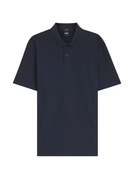 Tricou polo Boss cu dungi albastru