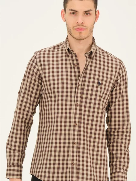 Карирана риза Dewberry