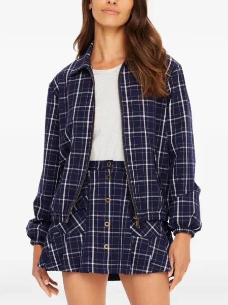 Gulerat geacă The Upside în carouri albastru