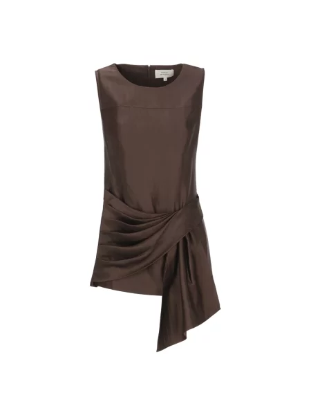 Top Loulou De Saison drapowany brązowy