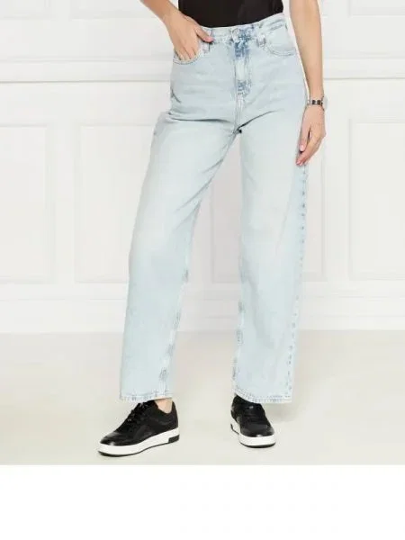 CALVIN KLEIN JEANS Blugi | Relaxed fit | high rise albastru