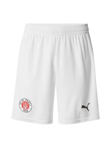 PUMA Pantaloni sport FC St. Pauli roșu intens / negru alb