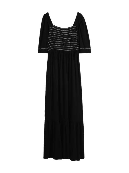 Bonprix Rochie de vară negru alb