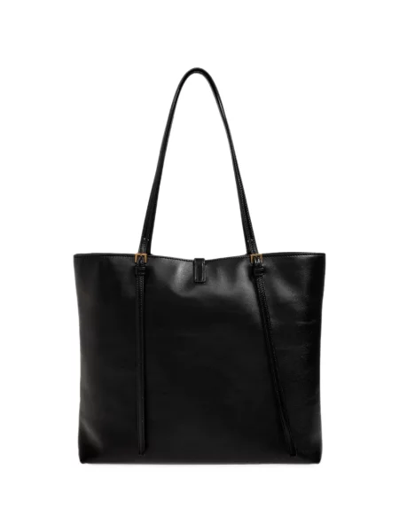 Geantă shopper Versace din piele negru