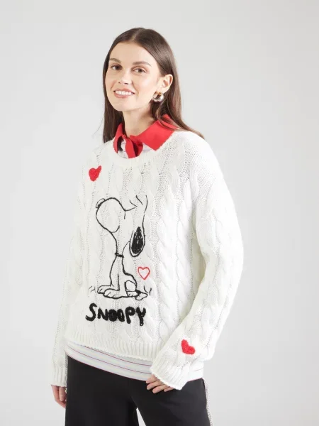 PRINCESS GOES HOLLYWOOD Sveter Snoopy červená šedobiela čierna