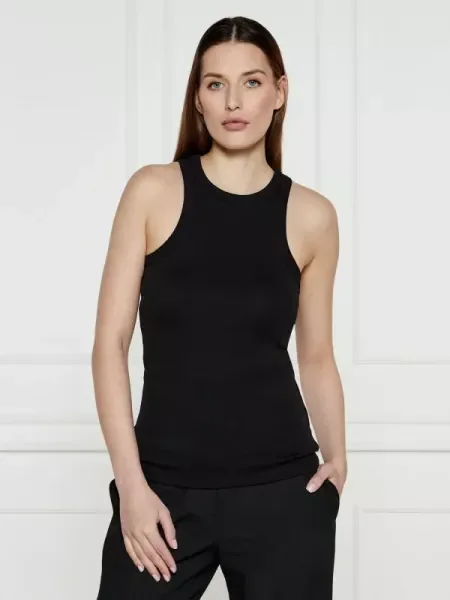 HUGO Top The Plain Tank negru
