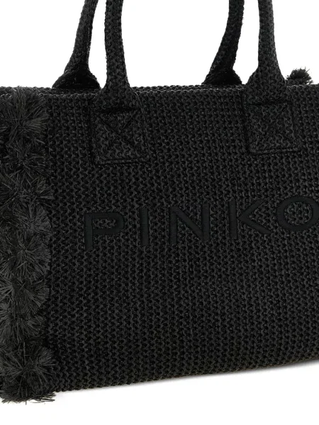 Shopper táska Pinko rojtokkal fekete