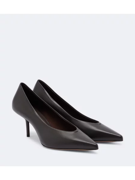 Pantofi cu toc Max Mara din piele maro