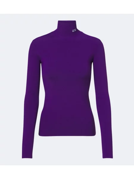 Top Loewe din jerseu violet