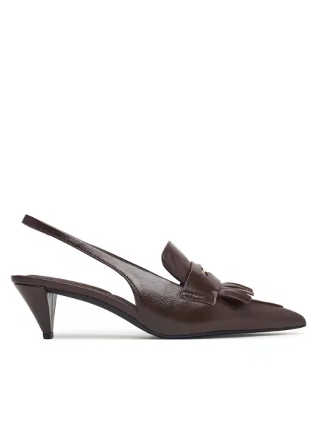 Tommy Hilfiger Pantofi pumps Th Penny Bar Pointy Sling Back maro