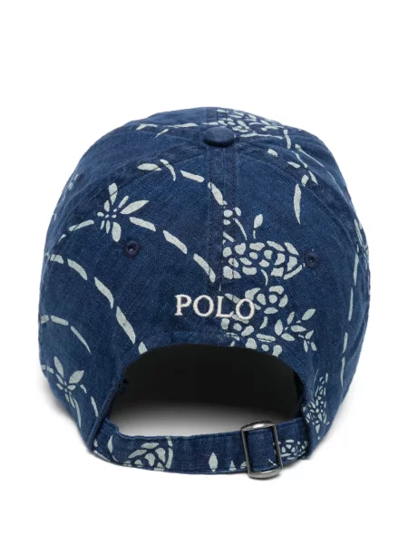 Șosete Polo Ralph Lauren din piele de căprioară lungi cu imagine albastru
