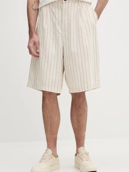 Guess Jeans kratke hlače za muškarce od pamuka bež