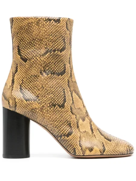 Botine Isabel Marant din piele galben
