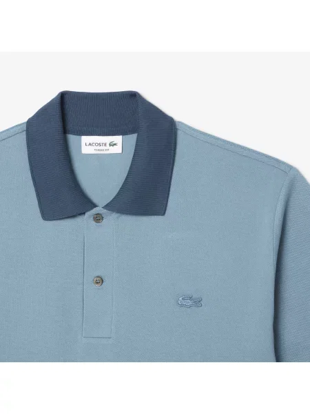 Lacoste Koszulka Polo Classic Fit Ombré Print granatowa